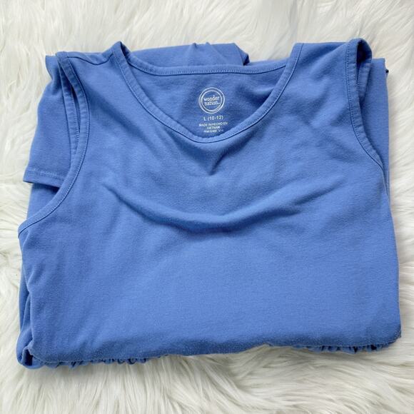 Wonder Nation Dress Girls Large 10-12‎ Sleeveless Casual Tank Summer Lightweight - Picture 6 of 7